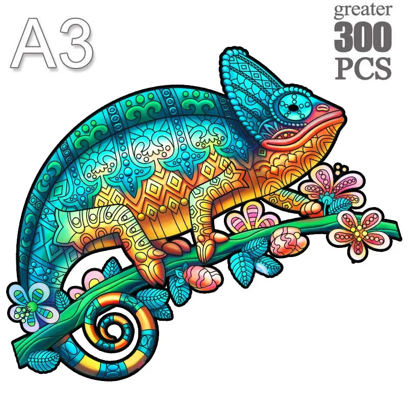 Animal Wooden Puzzles Jigsaw Kid Toys chameleon Wood Puzzle Family Educational Games 300 pcs Holiday Gifts 3D Wooden Jigsaw
Animal Wooden Puzzles Jigsaw Kid Toys chameleon Wood Puzzle Family Educational Games 300 pcs Holiday Gifts 3D Wooden Jigsaw