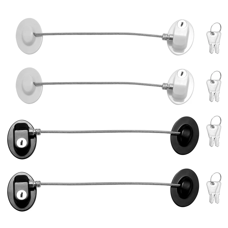 4 Pack Refrigerator Door Lock With Keys Adhesive Fridge Freezer Door Lock File Drawer Lock For Child Safety And Privacy, Black A
4 Pack Refrigerator Door Lock With Keys Adhesive Fridge Freezer Door Lock File Drawer Lock For Child Safety And Privacy, Black A