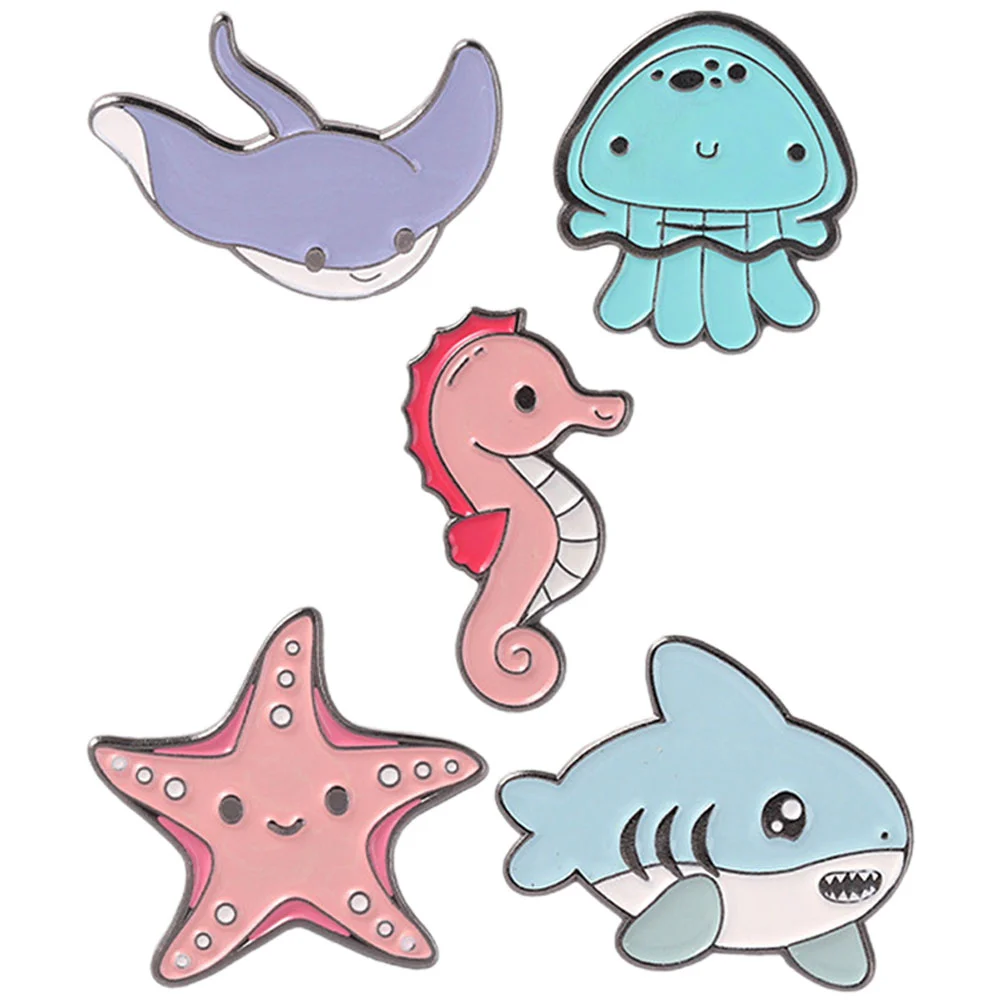 5 Pcs Sea Life Brooch Collar Pin Enamel Novelty Cartoon Animals Cute Sweater Decorate
5 Pcs Sea Life Brooch Collar Pin Enamel Novelty Cartoon Animals Cute Sweater Decorate