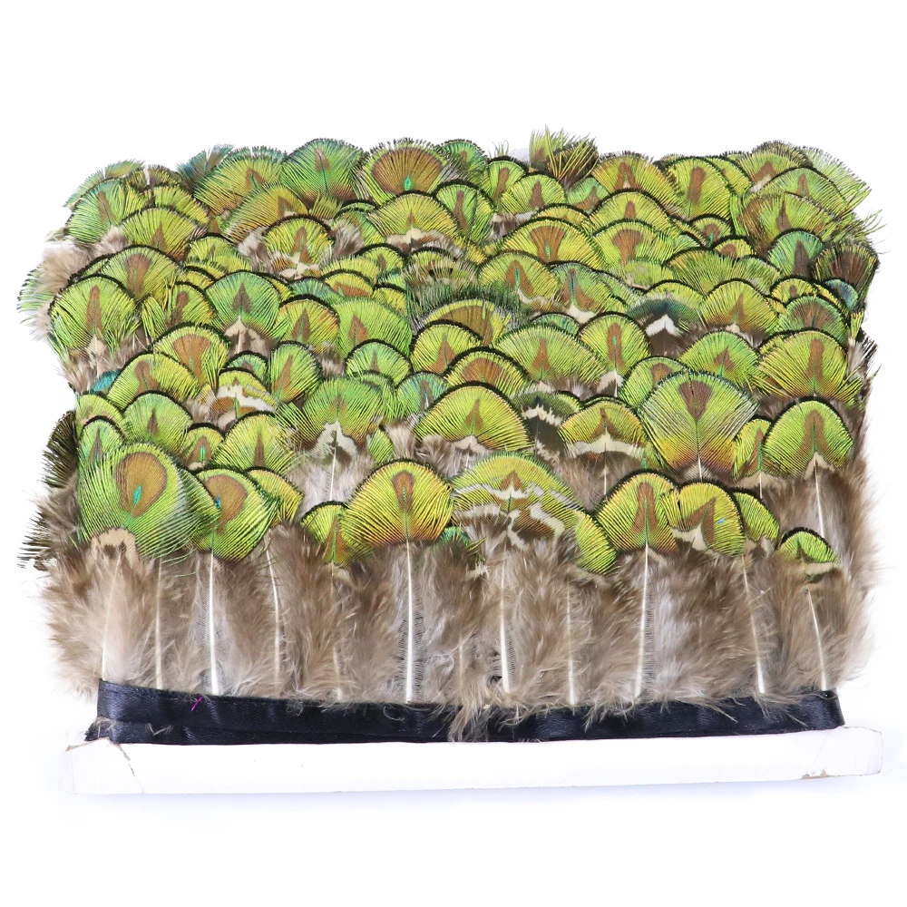 1 Meter Dyed Golden Peacock Feathers Trims Fringe 5-8cm Wedding Clothing Dress Decoration DIY Feather Ribbon Sewing Crafts
1 Meter Dyed Golden Peacock Feathers Trims Fringe 5-8cm Wedding Clothing Dress Decoration DIY Feather Ribbon Sewing Crafts