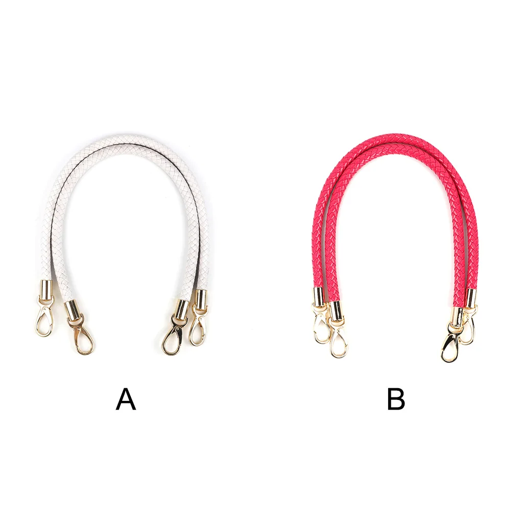 Pack of 2 PU Leather Handbag Braided Rope Messenger Bag Straps with Snap Buckle Wallet Handles Attachments DIY Accessory 60cm
Pack of 2 PU Leather Handbag Braided Rope Messenger Bag Straps with Snap Buckle Wallet Handles Attachments DIY Accessory 60cm