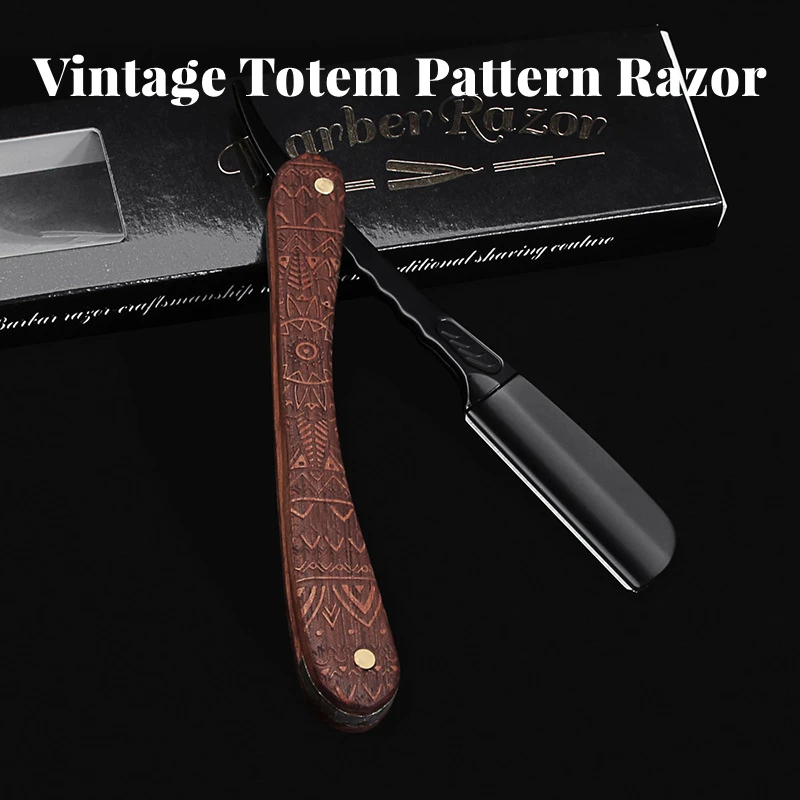 2022 New Japanese Feather Blades Razors Retro Totem Manual Shaver Pro Barber Razor Beard Face Underarm Body Shaving Knife
2022 New Japanese Feather Blades Razors Retro Totem Manual Shaver Pro Barber Razor Beard Face Underarm Body Shaving Knife