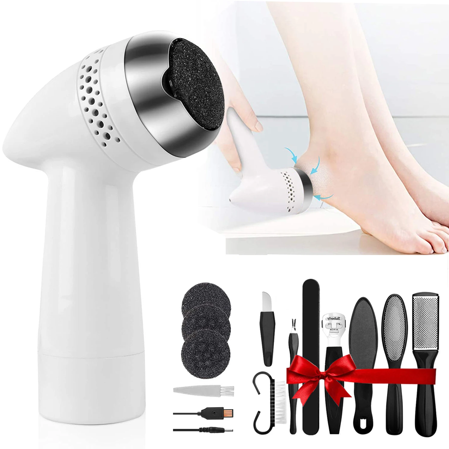 Portable Electric Grinder Pedicure Tools Foot Heel Care Tool Pedicura Velvet Smooth Machine Callus Remover for Foot Heel Skin
Portable Electric Grinder Pedicure Tools Foot Heel Care Tool Pedicura Velvet Smooth Machine Callus Remover for Foot Heel Skin