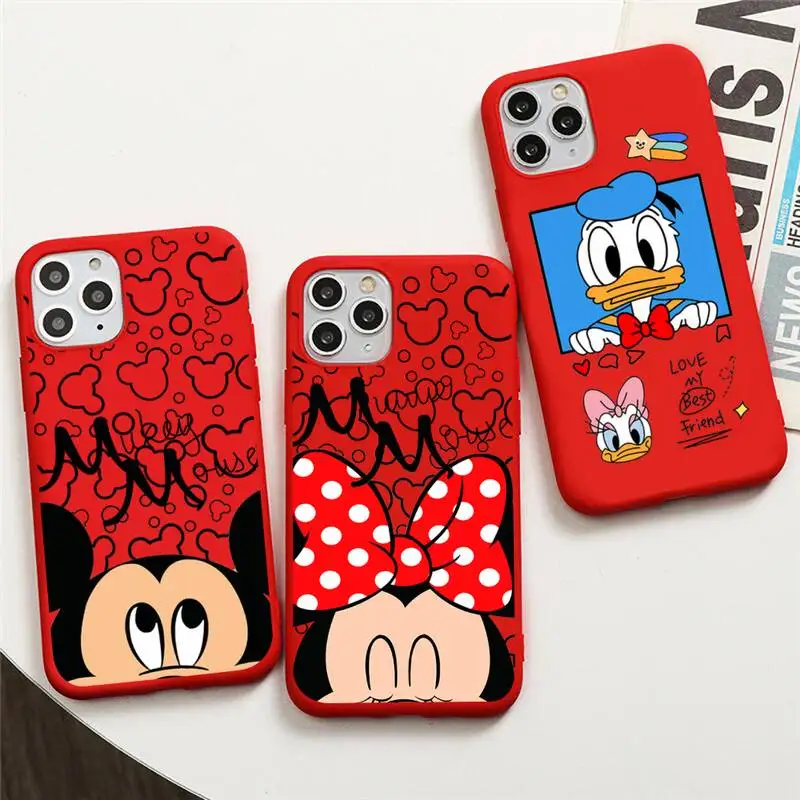 Disney Mickey Mouse and Donald Duck Phone Case For iphone 13 12 11 Pro Max Mini XS 8 7 6 6S Plus X SE 2020 XR Red Cover
Disney Mickey Mouse and Donald Duck Phone Case For iphone 13 12 11 Pro Max Mini XS 8 7 6 6S Plus X SE 2020 XR Red Cover