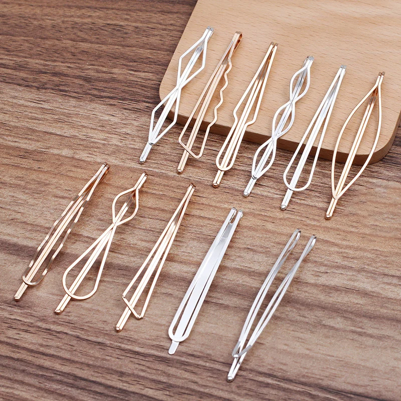 50PCS 7cm Silver Golden Kinky Metal Wire Bobby Pin for Women Unique Side Hair Barrettes Geometric Metallic Hair Clips for Girls
50PCS 7cm Silver Golden Kinky Metal Wire Bobby Pin for Women Unique Side Hair Barrettes Geometric Metallic Hair Clips for Girls