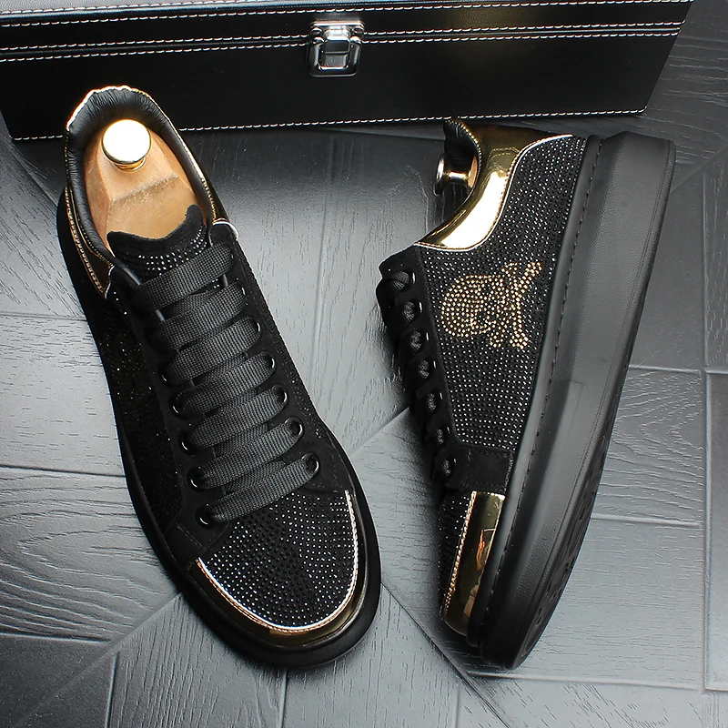 Summer Autumn Board Social Loafers Lace Up Diamond Trend Skull Sports Wedding Business Shoes Men Casual Leather Sneakers 252
Summer Autumn Board Social Loafers Lace Up Diamond Trend Skull Sports Wedding Business Shoes Men Casual Leather Sneakers 252