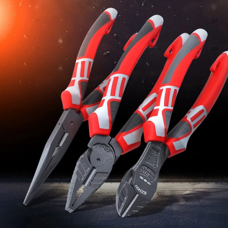 6''/7''/8” Wire Cutter Alloy Steel Side Cutter Heavy Duty Stripping Pliers Multifunctional Tools for Electrician
6''/7''/8” Wire Cutter Alloy Steel Side Cutter Heavy Duty Stripping Pliers Multifunctional Tools for Electrician