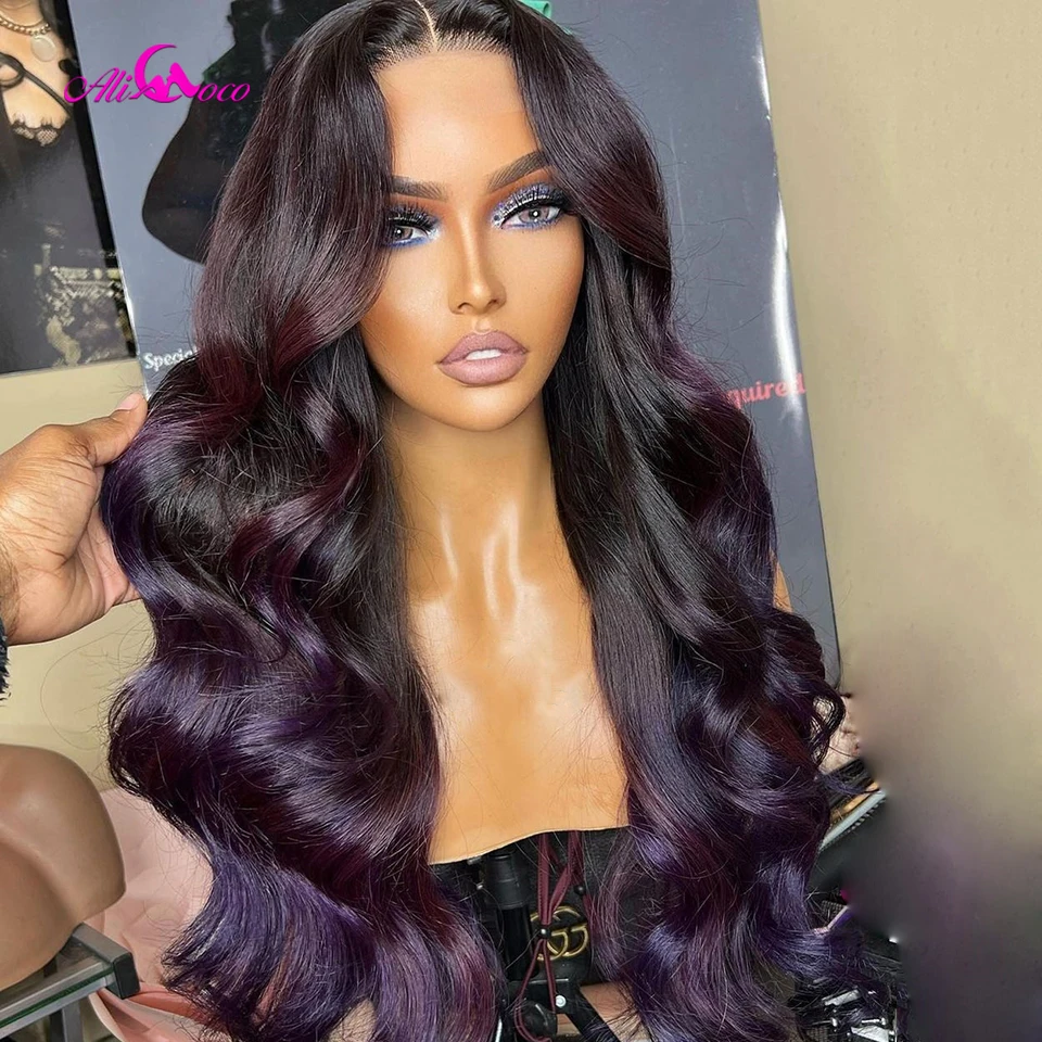 Ombre Purple 13X6 Deep Part Lace Front Human Hair Wigs 1B Purple Body Wave Lace Frontal Wigs Brazilian Remy Lace Wigs For Women
Ombre Purple 13X6 Deep Part Lace Front Human Hair Wigs 1B Purple Body Wave Lace Frontal Wigs Brazilian Remy Lace Wigs For Women
