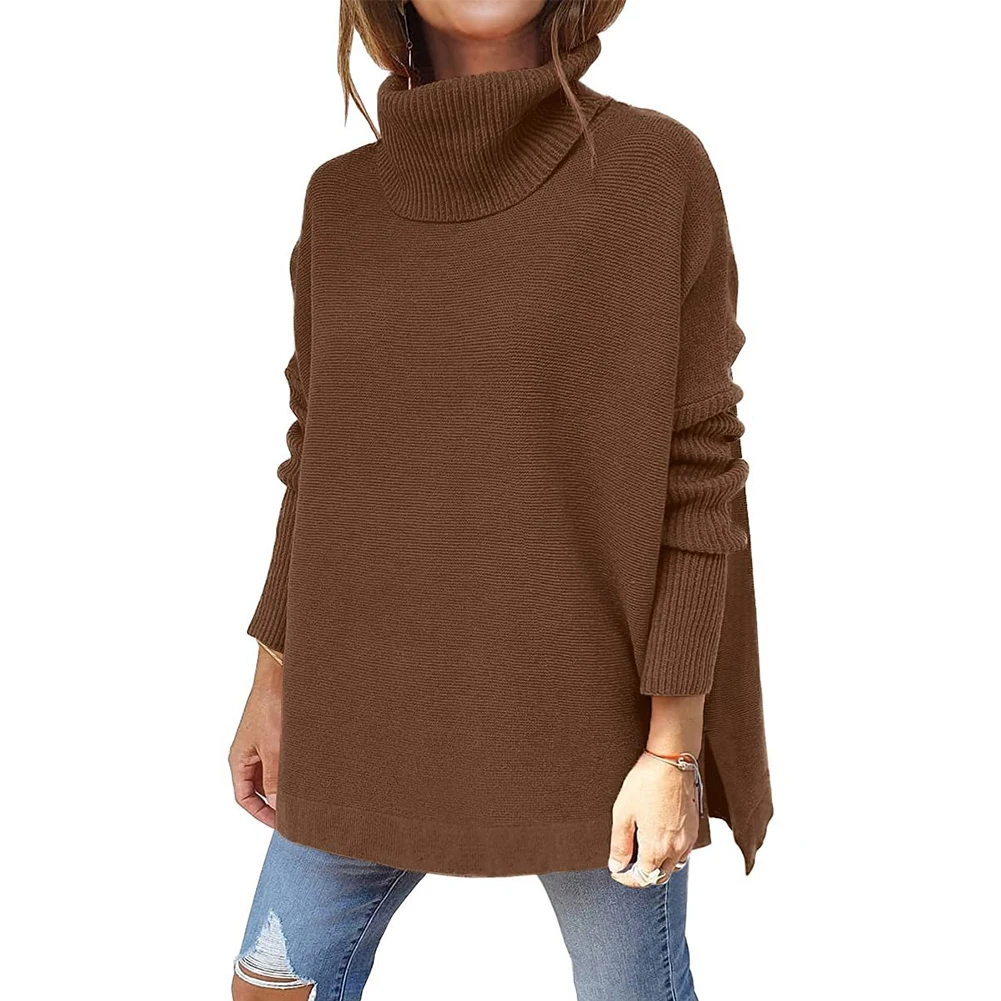 Fashion Oversized Turtleneck Sweaters For Women Solid Long Style Knit Side Split Pullover Jumper Tops Pullover Sweaters Clothing
Fashion Oversized Turtleneck Sweaters For Women Solid Long Style Knit Side Split Pullover Jumper Tops Pullover Sweaters Clothing