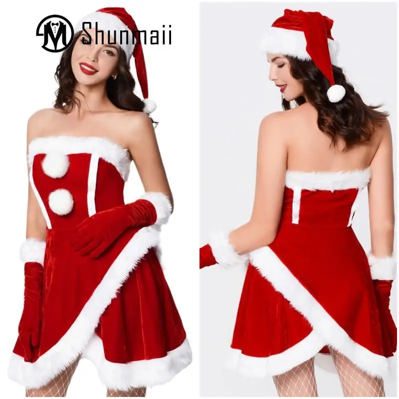 Women Christmas Tunic Dress Slim Fit Corduroy Retro Santa Mini Dress Square Neck with Hat Zipper Vacation Outfit
Women Christmas Tunic Dress Slim Fit Corduroy Retro Santa Mini Dress Square Neck with Hat Zipper Vacation Outfit