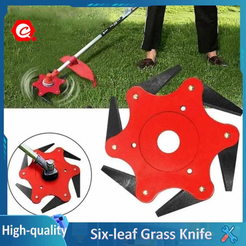 Lawn Mower Head Six-leaf Blade Grass Knife Trimmer Whirlwind Weeder 6 Steel Razors Garden Supplies Accessories Blades Cutter
Lawn Mower Head Six-leaf Blade Grass Knife Trimmer Whirlwind Weeder 6 Steel Razors Garden Supplies Accessories Blades Cutter