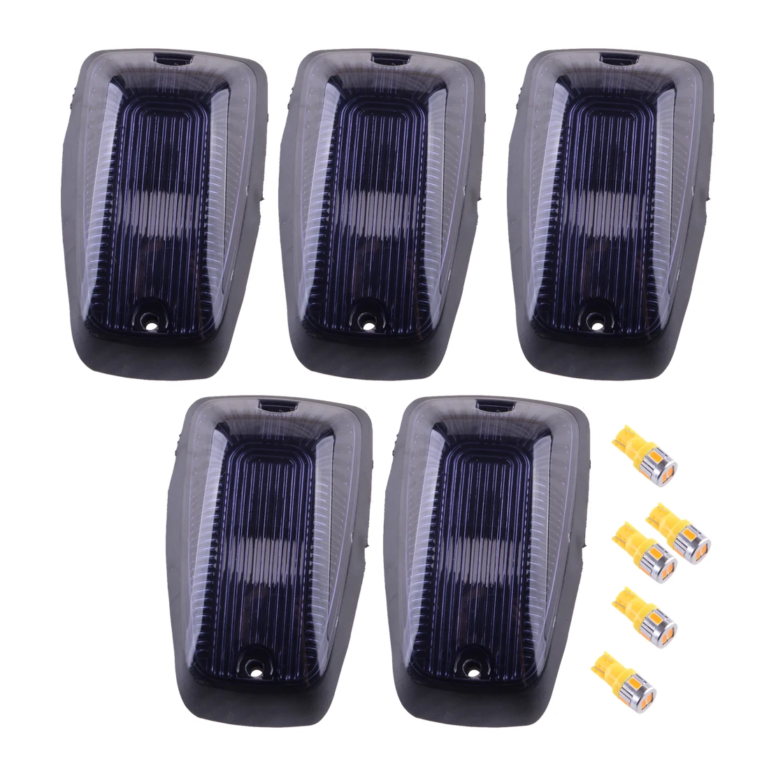 15599040 5 Sets Amber LED Smoke Cab Roof Marker Clearance Running Lights 264159BK 11516638 Fit For Chevy GMC C/K 1500 2500 3500
15599040 5 Sets Amber LED Smoke Cab Roof Marker Clearance Running Lights 264159BK 11516638 Fit For Chevy GMC C/K 1500 2500 3500
