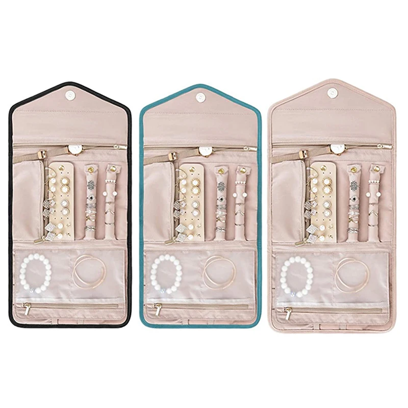 Портативный органайзер для ювелирных изделий, Складной футляр для путешествий, для колец, ожерелий, серег, дорожные сумки
Портативный органайзер для ювелирных изделий, Складной футляр для путешествий, для колец, ожерелий, серег, дорожные сумки