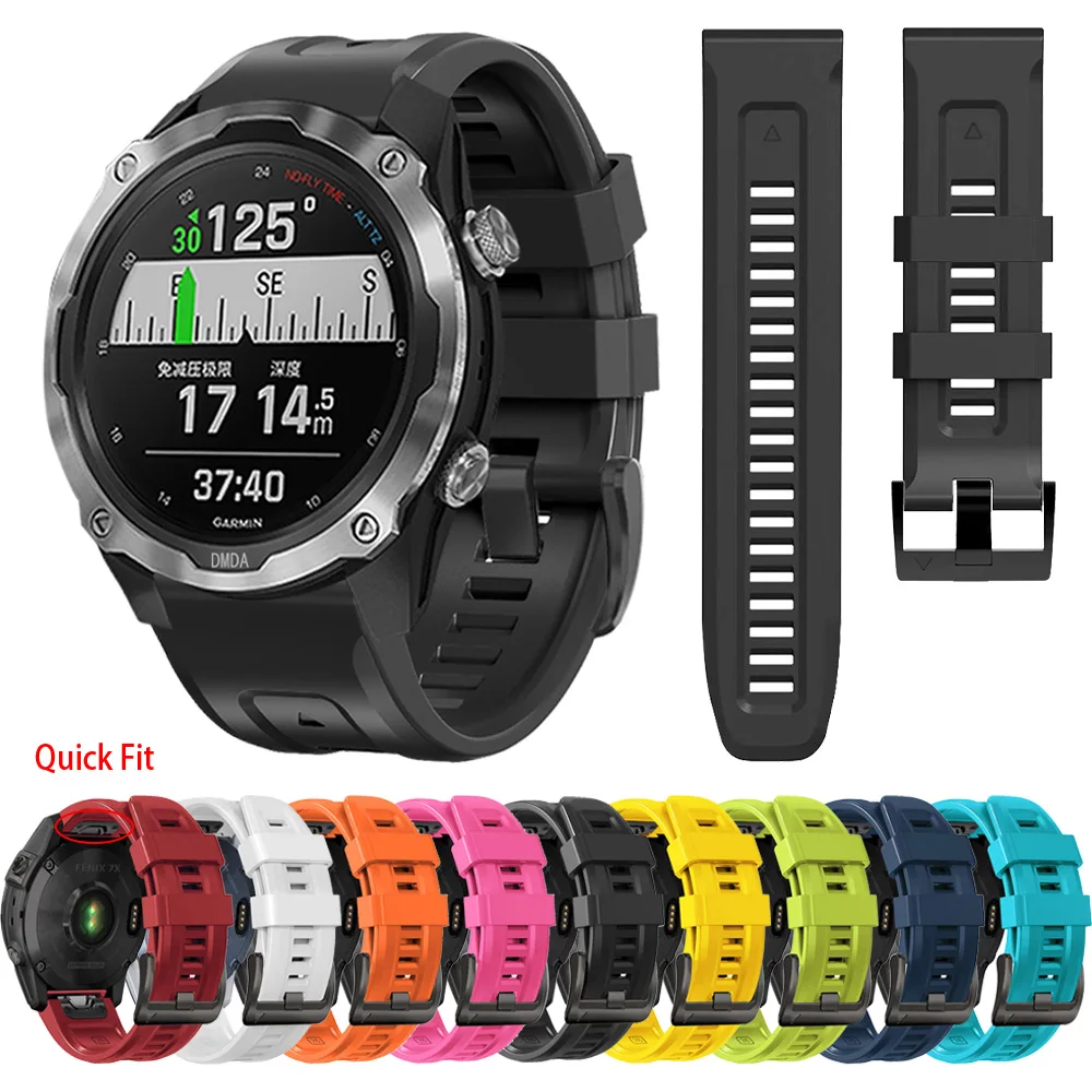 Ремешок силиконовый быстросъемный для Garmin спуска Mk2/Mk2i/Mk1, браслет для Garmin G1 MARQ/Epix/Enduro Sports, 26 мм 22 мм
Ремешок силиконовый быстросъемный для Garmin спуска Mk2/Mk2i/Mk1, браслет для Garmin G1 MARQ/Epix/Enduro Sports, 26 мм 22 мм