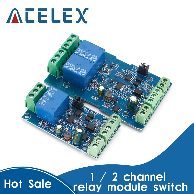 Modbus-Rtu 1/2 Channel 7-24V Relay Module Switch Modbus RTU 4 Channel Relay Output 12V Switch Input 485 Communication TTL Pin He
Modbus-Rtu 1/2 Channel 7-24V Relay Module Switch Modbus RTU 4 Channel Relay Output 12V Switch Input 485 Communication TTL Pin He