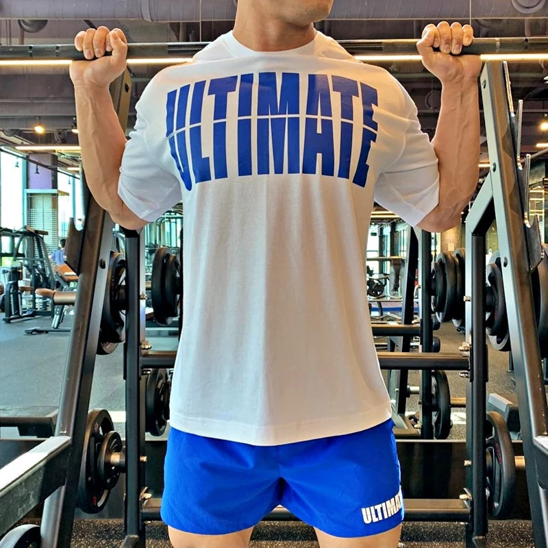 Summer new men's sports fitness cotton round neck loose large size bodybuilding T-shirt Fashion trend casual men's clothing
Summer new men's sports fitness cotton round neck loose large size bodybuilding T-shirt Fashion trend casual men's clothing