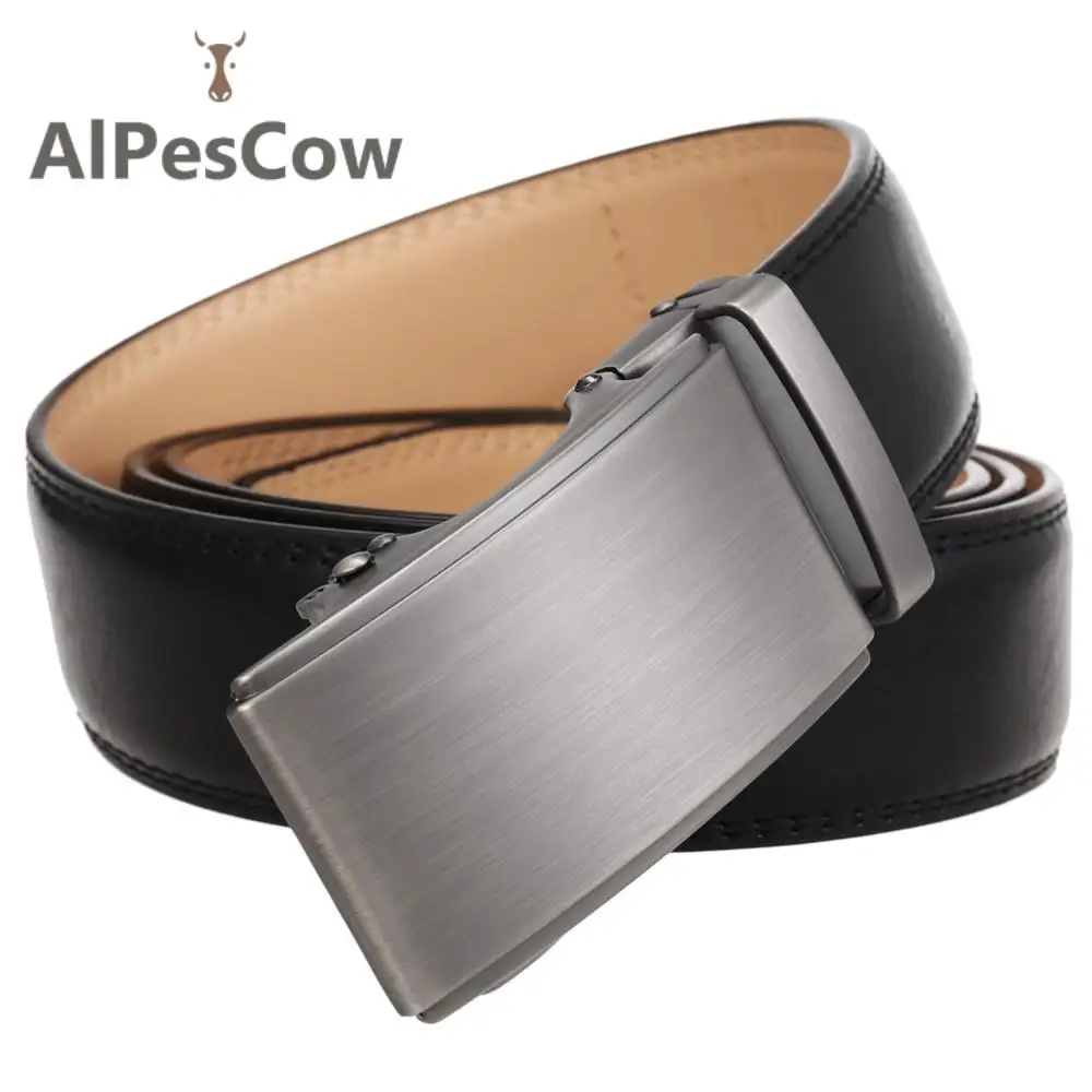 Men's Jeans Luxury Designer 100% Alps Cowhide Ratchet Belt Automatic Buckle Male Belts High Quality Waistband Business Casual
Men's Jeans Luxury Designer 100% Alps Cowhide Ratchet Belt Automatic Buckle Male Belts High Quality Waistband Business Casual