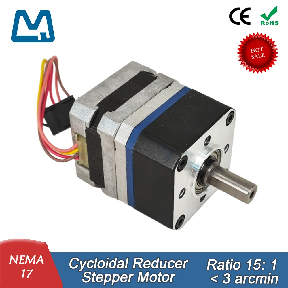 Циклоидальный редуктор TS42, передаточное число шагового двигателя Nema17, 15:1 Низкий люф, высокая эффективность, низкий уровень шума
Циклоидальный редуктор TS42, передаточное число шагового двигателя Nema17, 15:1 Низкий люф, высокая эффективность, низкий уровень шума
