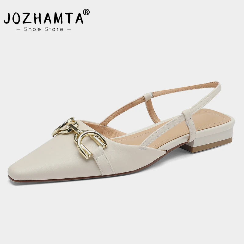 JOZHAMTA Size 33-40 Women Sandals 2023 Real Leather Shoes Fashion Low Heels Summer Shoes For Women Office Lady Sandalias
JOZHAMTA Size 33-40 Women Sandals 2023 Real Leather Shoes Fashion Low Heels Summer Shoes For Women Office Lady Sandalias