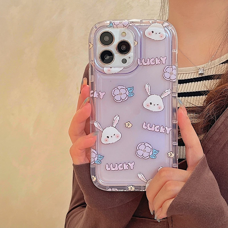 Lovely Cute Bunny Floral Shockproof Case For iPhone 13 14 12 11 Pro Max Soft Silicone Cover For iPhone 14 Plus Fundas
Lovely Cute Bunny Floral Shockproof Case For iPhone 13 14 12 11 Pro Max Soft Silicone Cover For iPhone 14 Plus Fundas