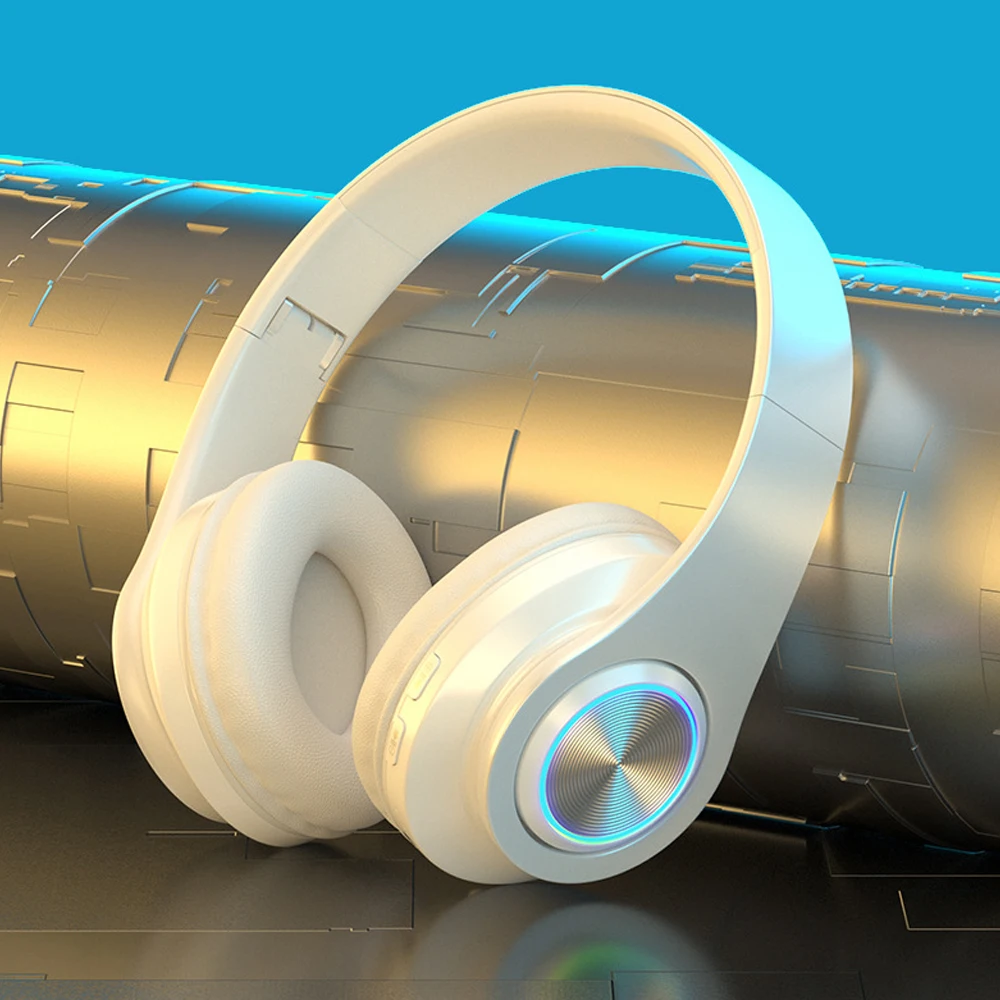B39 Wireless Headphones Portrable Folding Headset MP3 Player With Microphone LED Colorful Lights Bluetooth Compatible Headset
B39 Wireless Headphones Portrable Folding Headset MP3 Player With Microphone LED Colorful Lights Bluetooth Compatible Headset