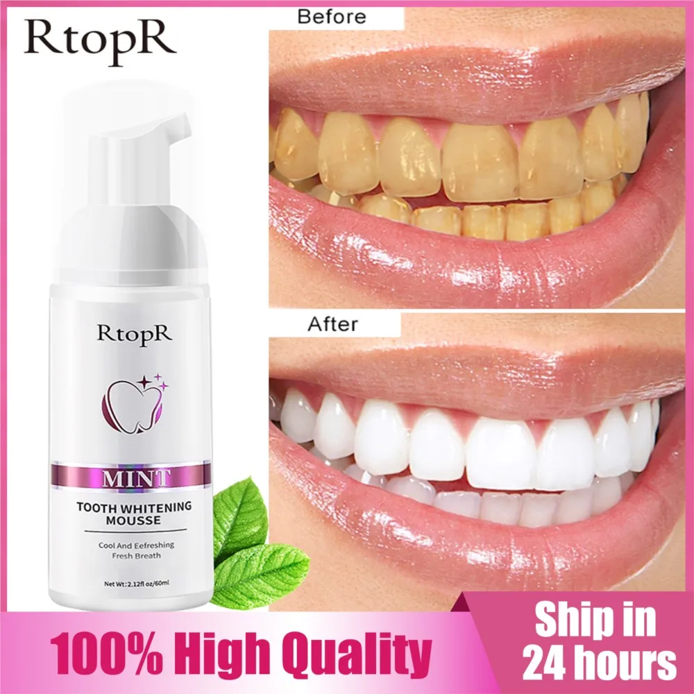 RtopR Teeth Cleansing Whitening Mousse Remove Stains Teeth Whitening Oral Hygiene Mousse Toothpaste Rapid Whitening And Staining
RtopR Teeth Cleansing Whitening Mousse Remove Stains Teeth Whitening Oral Hygiene Mousse Toothpaste Rapid Whitening And Staining