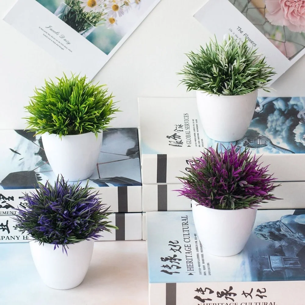 Artificial Plastic Potted Plant Bonsai Simulation Flower Grass Fake Plants Party Office Desk Ornaments Home Decoration
Artificial Plastic Potted Plant Bonsai Simulation Flower Grass Fake Plants Party Office Desk Ornaments Home Decoration