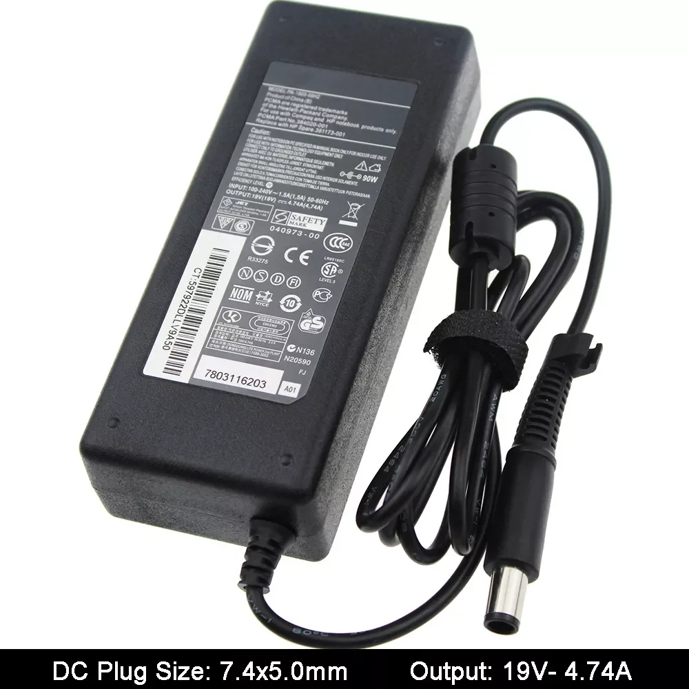 19V 4.74A 7.4*5.0mm AC Notebook Adapter Laptop Power Supply For HP Pavilion DV3 DV4 DV5 DV6 Power Adapter Charging Device
19V 4.74A 7.4*5.0mm AC Notebook Adapter Laptop Power Supply For HP Pavilion DV3 DV4 DV5 DV6 Power Adapter Charging Device