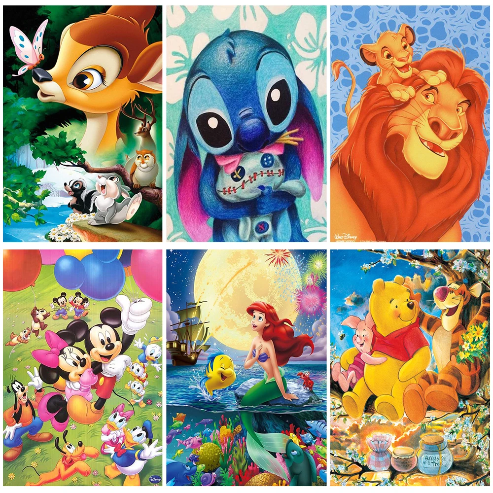 Disney Diamond Embroidery DIY 5D Diamond Painting Cross Stitch Cartoon Winnie the Pooh Mickey Mouse Full Drill Home Room Decor
Disney Diamond Embroidery DIY 5D Diamond Painting Cross Stitch Cartoon Winnie the Pooh Mickey Mouse Full Drill Home Room Decor