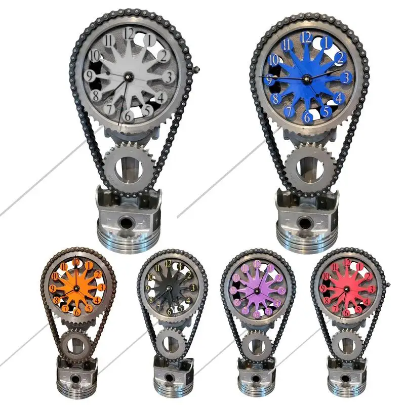 Chain Gear Clock Vintage Table Gear Clock Decor Custom Electric Design Decoration Supplies For Homes Dormitories Schools Offices
Chain Gear Clock Vintage Table Gear Clock Decor Custom Electric Design Decoration Supplies For Homes Dormitories Schools Offices