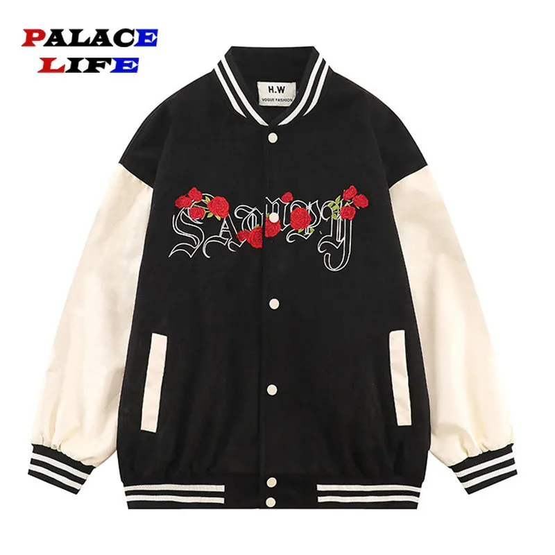 HipHop Harajuku Loose Jacket 2022 Autumn Men Streetwear Embroidery Butterfly Floral Baseball Jacket Retro Varsity Jacket Coat
HipHop Harajuku Loose Jacket 2022 Autumn Men Streetwear Embroidery Butterfly Floral Baseball Jacket Retro Varsity Jacket Coat