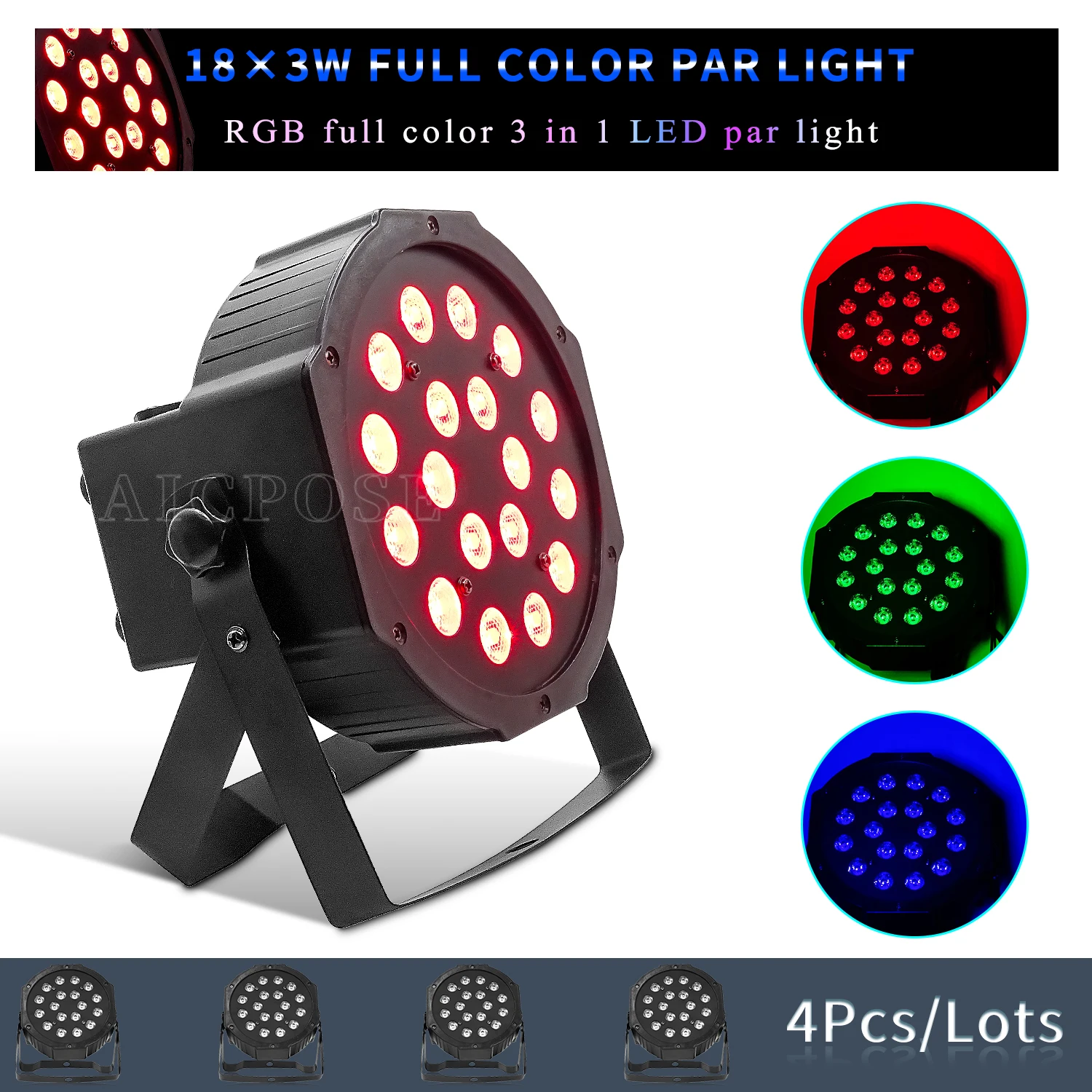 4 шт./лот 18x3 Вт RGB 3 в 1 светодиодный прожектор Par сценический плосветильник прожектор DMX512 управление для дискотесветильник для диджея вечерин...
4 шт./лот 18x3 Вт RGB 3 в 1 светодиодный прожектор Par сценический плосветильник прожектор DMX512 управление для дискотесветильник для диджея вечерин...