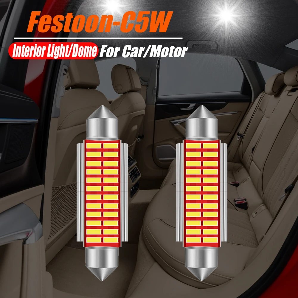 2x C10W C5W LED Canbus Festoon 31mm 36mm 39mm 42mm for car Bulb Interior Reading Light License Plate Lamp White Free Error Diode
2x C10W C5W LED Canbus Festoon 31mm 36mm 39mm 42mm for car Bulb Interior Reading Light License Plate Lamp White Free Error Diode