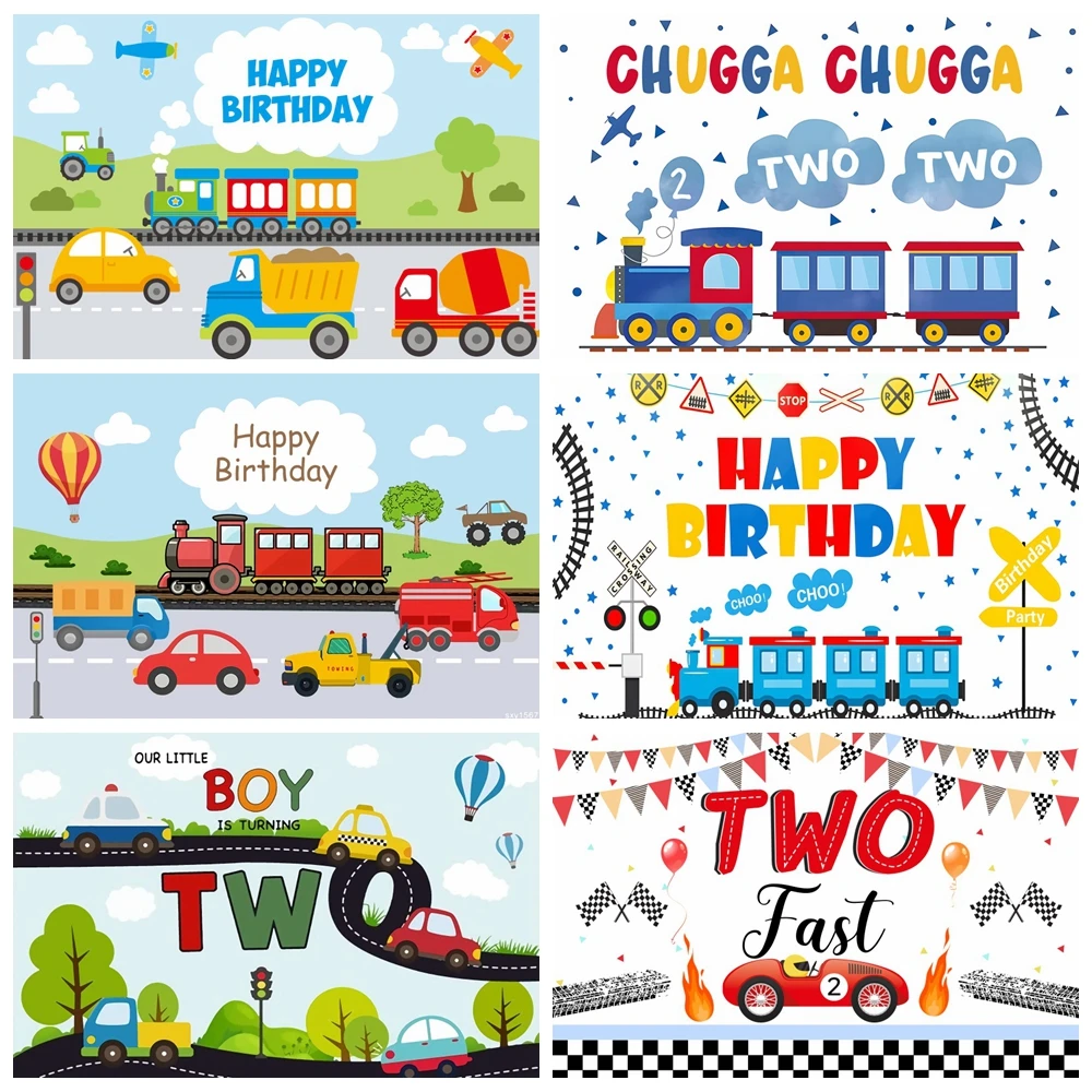 Racing Car Boys Birthday Party Backdrop for Photography Cartoon Train Theme Transportation Baby Shower Photographic Background
Racing Car Boys Birthday Party Backdrop for Photography Cartoon Train Theme Transportation Baby Shower Photographic Background