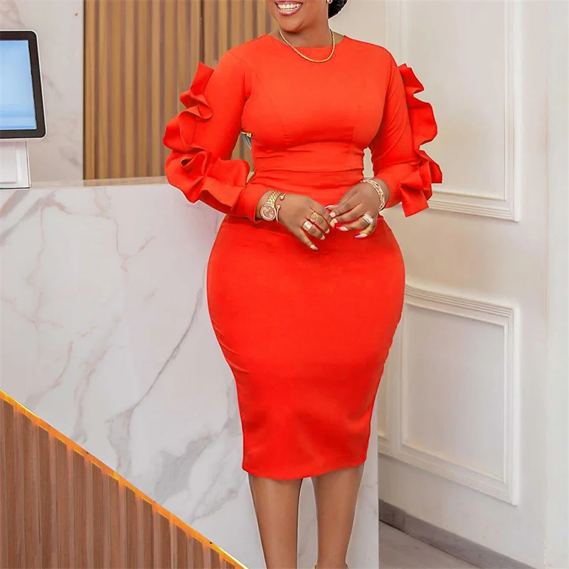 Chic Bodycon Package Hip Women Dress Elegant Waist Tight Summer Robe Female Office Knee-Length Pencil Vestiods
Chic Bodycon Package Hip Women Dress Elegant Waist Tight Summer Robe Female Office Knee-Length Pencil Vestiods
