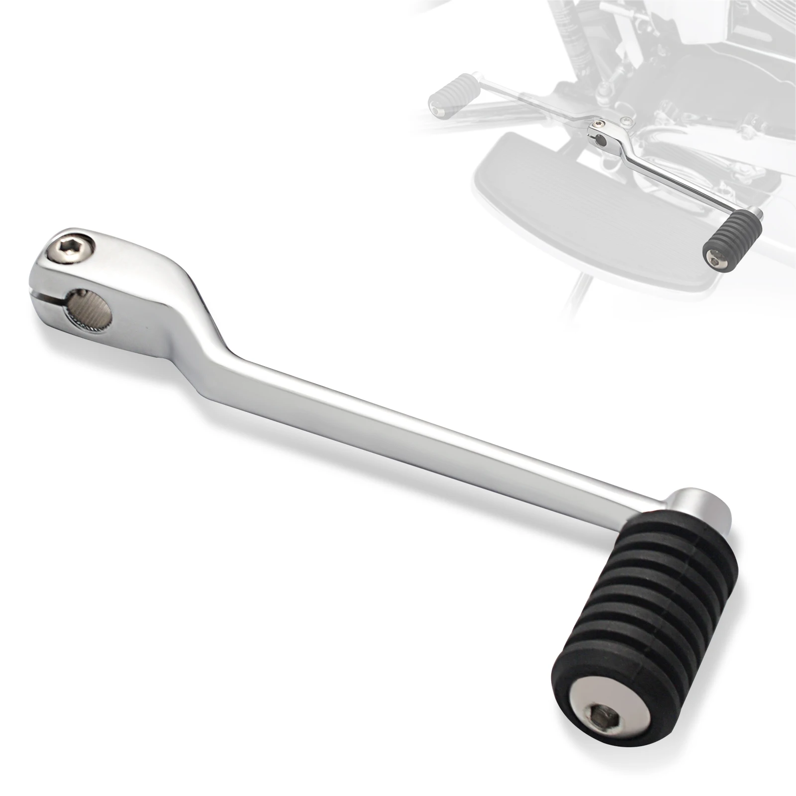 Хромированный рычаг переключения передач на каблуке мотоцикла, задний рычаг переключения передач, совместимый для моделей Harley Davidson 1986-2017 FL Softail 1988-2025 Touring 
Хромированный рычаг переключения передач на каблуке мотоцикла, задний рычаг переключения передач, совместимый для моделей Harley Davidson 1986-2017 FL Softail 1988-2025 Touring