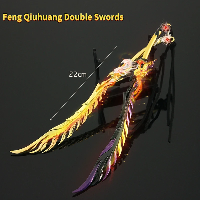 Yongjie искусственное оружие, Бог, продукт Fengqiuhuang, двойные ножи, цельнометаллический сплав, модель, мечи, украшения, коллекционные игрушки
Yongjie искусственное оружие, Бог, продукт Fengqiuhuang, двойные ножи, цельнометаллический сплав, модель, мечи, украшения, коллекционные игрушки