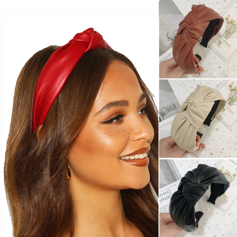Vintage PU Leather Headband Hairbands Solid Headwear for Women Girls Hair Band Chic Hair Hoop Hair Accessories 2021 Bezel
Vintage PU Leather Headband Hairbands Solid Headwear for Women Girls Hair Band Chic Hair Hoop Hair Accessories 2021 Bezel