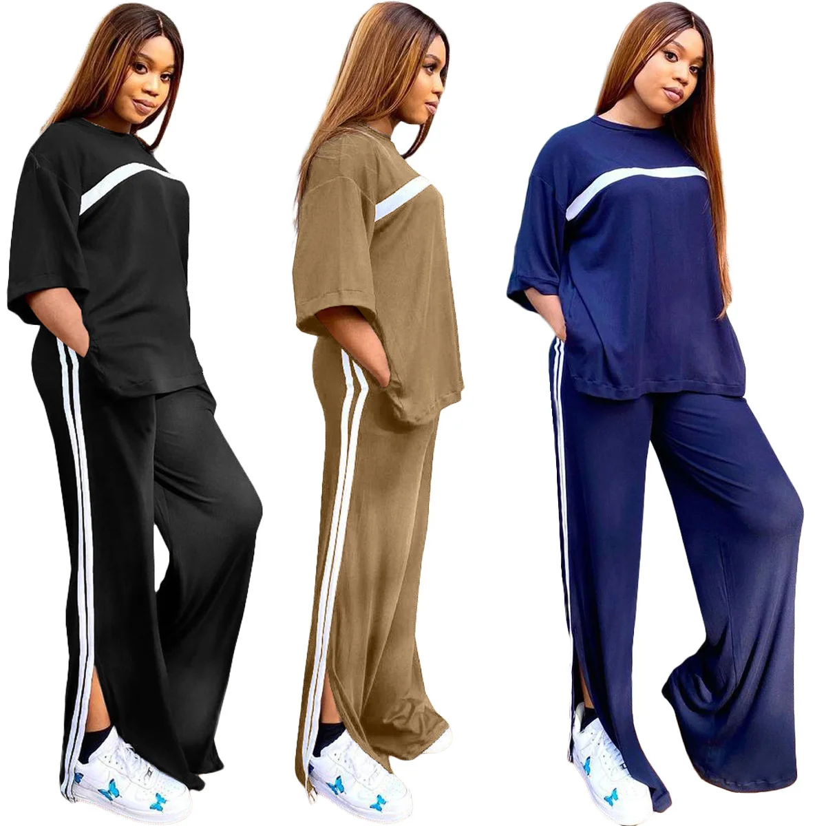Zotuo Clothing 2 Piece Sets Stretch Top And Straight Pants Outfit Loose Jogger Matching Set Sweatsuit Dropshipping Wholesale
Zotuo Clothing 2 Piece Sets Stretch Top And Straight Pants Outfit Loose Jogger Matching Set Sweatsuit Dropshipping Wholesale