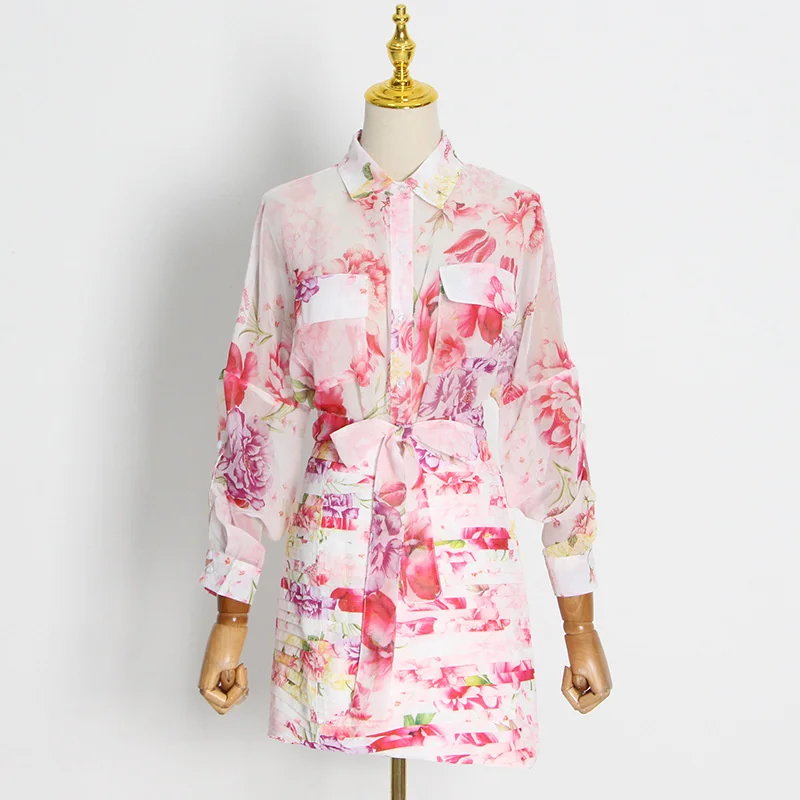 SeeBeautiful Two Pieces Lapel Tie Dyed Loose Shirt Zipper High Waist Skirt Set Women Summer Autumn 2022 New Fashion Q494 
SeeBeautiful Two Pieces Lapel Tie Dyed Loose Shirt Zipper High Waist Skirt Set Women Summer Autumn 2022 New Fashion Q494