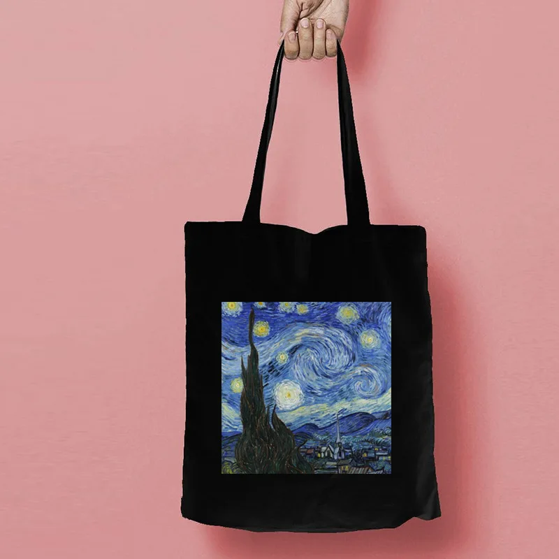 Oil painting art printing canvas bag individual creative one shoulder student fashion fresh hand shopping bag
Oil painting art printing canvas bag individual creative one shoulder student fashion fresh hand shopping bag