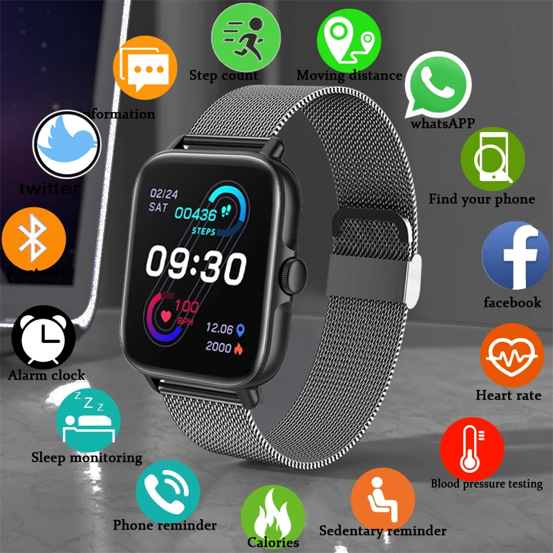 2022 New Color Screen Smart Watch Ladies Men Full Touch Fitness Tracker Blood Pressure Smart Clock Ladies Smart Watch Women+Box
2022 New Color Screen Smart Watch Ladies Men Full Touch Fitness Tracker Blood Pressure Smart Clock Ladies Smart Watch Women+Box