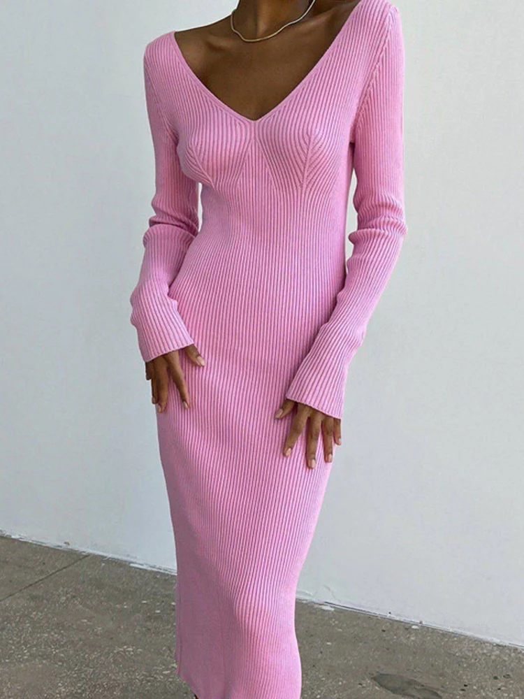 Pokiha Knit V-Neck Flared Sleeve Dress Women Lace Up Elegant Loose Long Female Dresses 2022 Autumn Casual Solid Ladies Vestidos
Pokiha Knit V-Neck Flared Sleeve Dress Women Lace Up Elegant Loose Long Female Dresses 2022 Autumn Casual Solid Ladies Vestidos