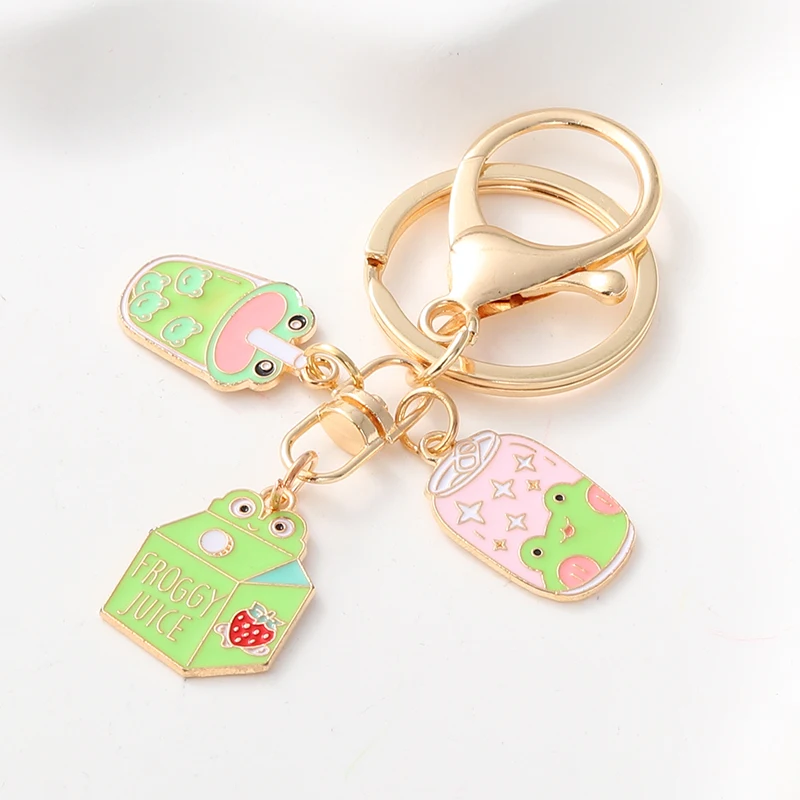 Lovely Enamel Keychain Lovely Frog Milk Drink Cup Keyring Ladies and Men Friendship Gift Handbag Decoration Handmade Jewelry
Lovely Enamel Keychain Lovely Frog Milk Drink Cup Keyring Ladies and Men Friendship Gift Handbag Decoration Handmade Jewelry