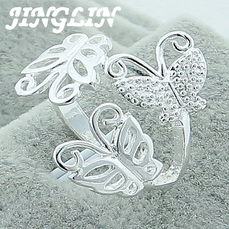 JINGLIN 925 Sterling Silver Three Butterfly Ring For Women Wedding Engagement Fashion Charm Jewelry
JINGLIN 925 Sterling Silver Three Butterfly Ring For Women Wedding Engagement Fashion Charm Jewelry