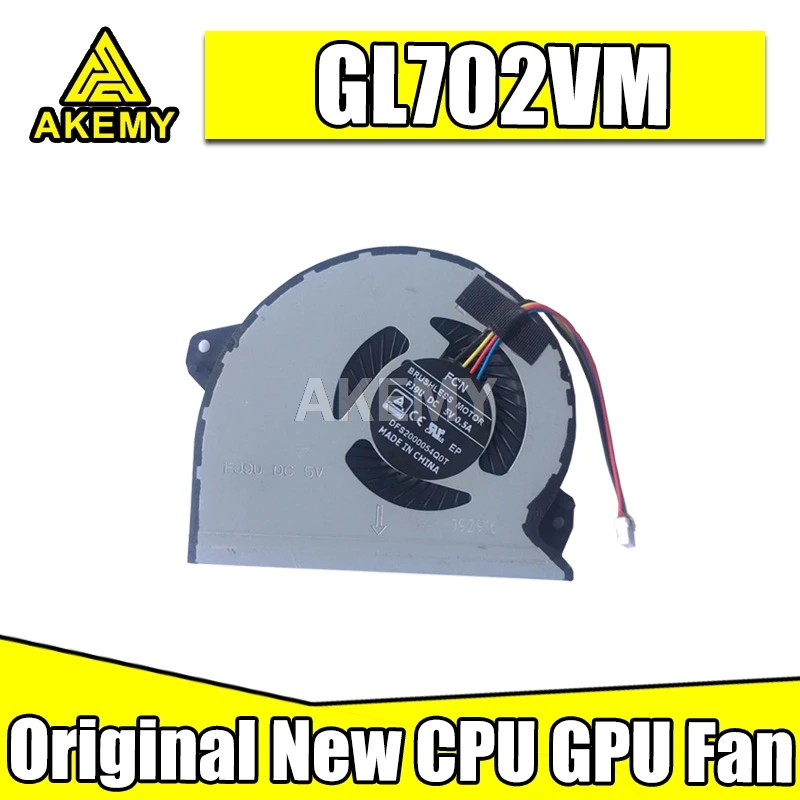 Original New CPU GPU Cooler Fan Heatsink For Asus ROG GL702V GL702VM GL702VMK GL702VS GL702VSK S7VS S7VM Fan FJ9U FJ9T
Original New CPU GPU Cooler Fan Heatsink For Asus ROG GL702V GL702VM GL702VMK GL702VS GL702VSK S7VS S7VM Fan FJ9U FJ9T