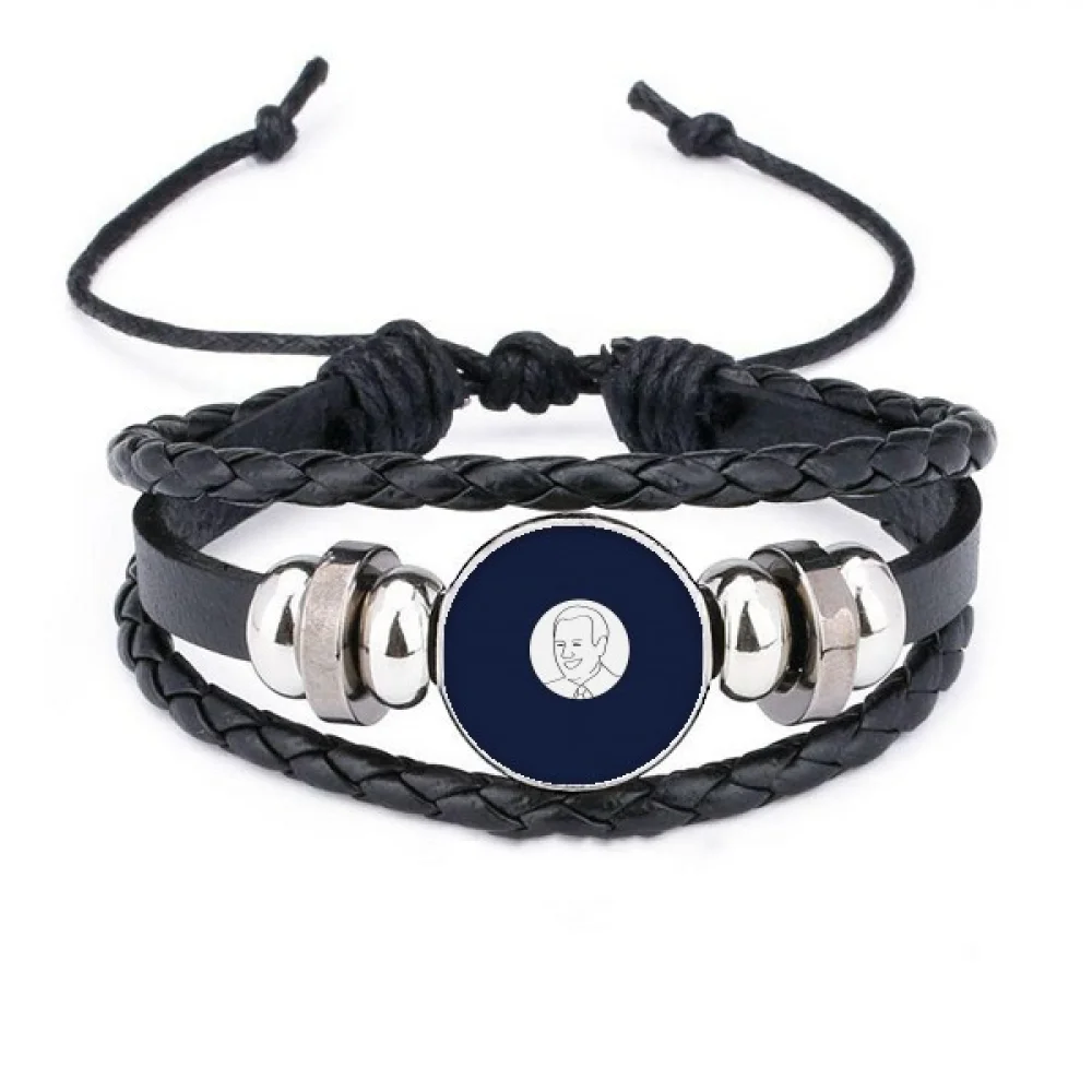 United States President Joe Person Blue Flag Bracelet Braided Leather Woven Rope Wristband
United States President Joe Person Blue Flag Bracelet Braided Leather Woven Rope Wristband