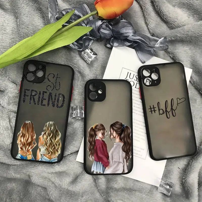 best friends BFF Phone Case matte transparent For iphone 11 12 13 7 8 plus mini x xs xr pro max cover
best friends BFF Phone Case matte transparent For iphone 11 12 13 7 8 plus mini x xs xr pro max cover