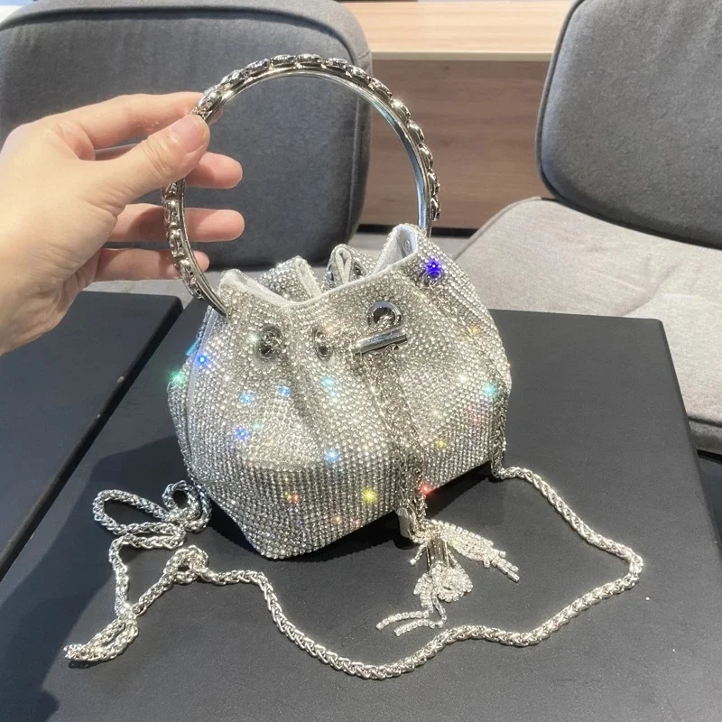 luxury designer purses and handbags bags for women silver bucket clutch purse evening banquet bag crysta rhinestone shoulder bag
luxury designer purses and handbags bags for women silver bucket clutch purse evening banquet bag crysta rhinestone shoulder bag