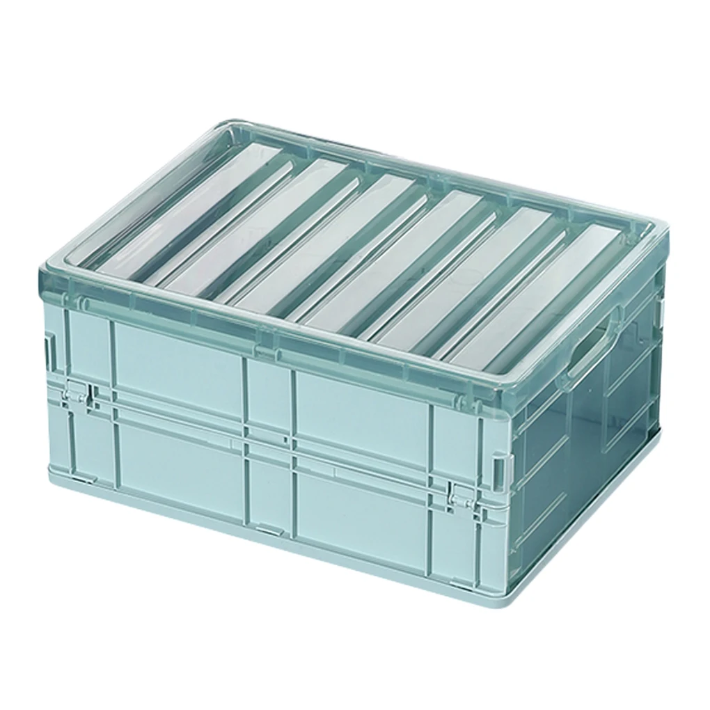 Collapsible Storage Box with Lid Plastic Foldable Organizer Closet Home Car Travel Organization Holder
Collapsible Storage Box with Lid Plastic Foldable Organizer Closet Home Car Travel Organization Holder